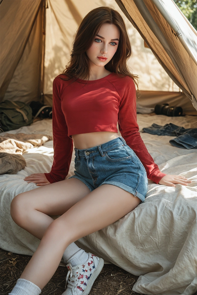 Delia: 159cm / 5'3" Realistic Small Breast Female Sex Doll For Man