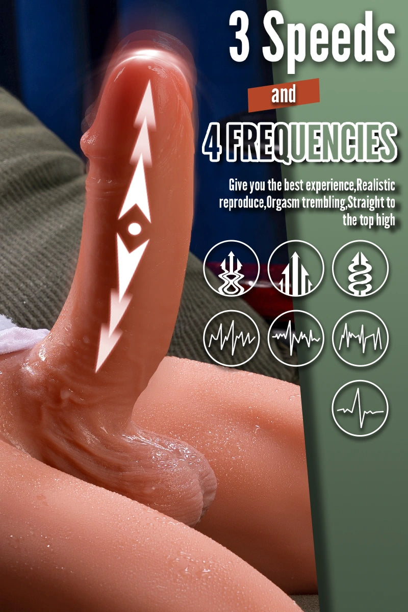 Rudolph: 19.06LB Realistic Male Torso With 6.29in Thrusting Dildo