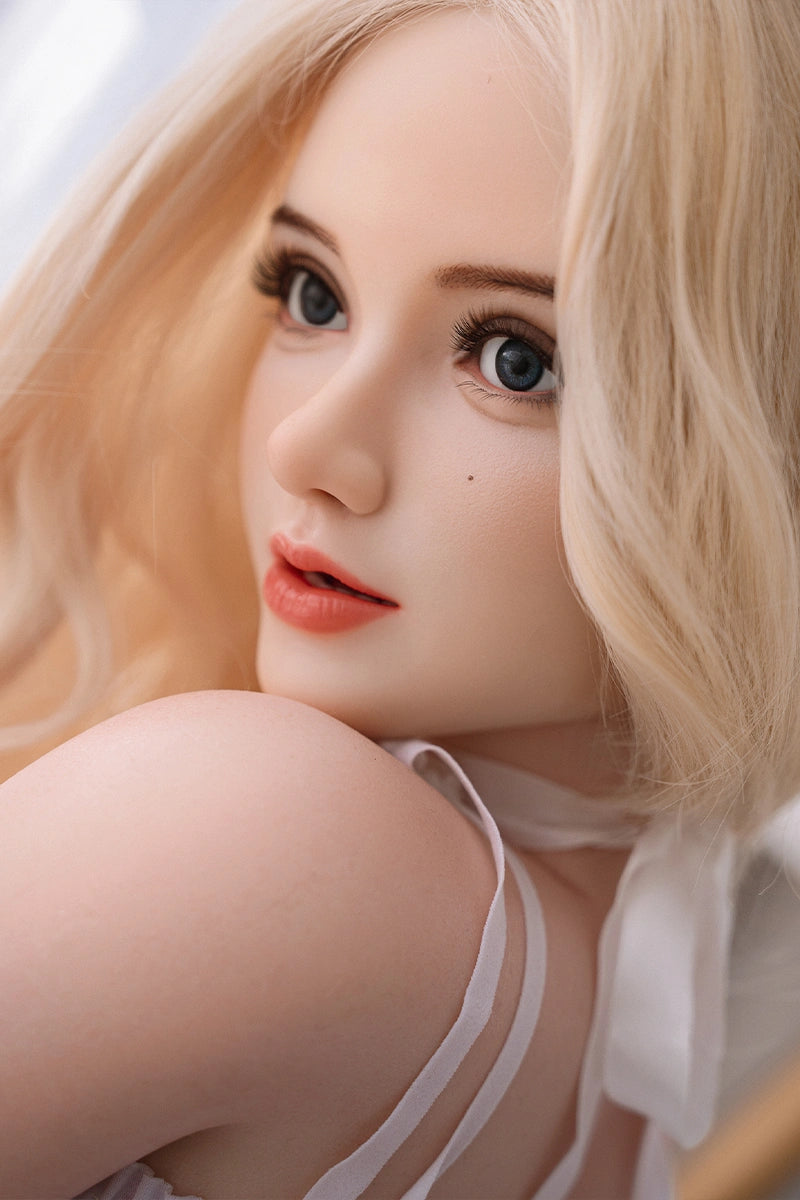 Emily: 148cm / 4'10" Silicone Blonde Asian Sex Doll with ROS Head