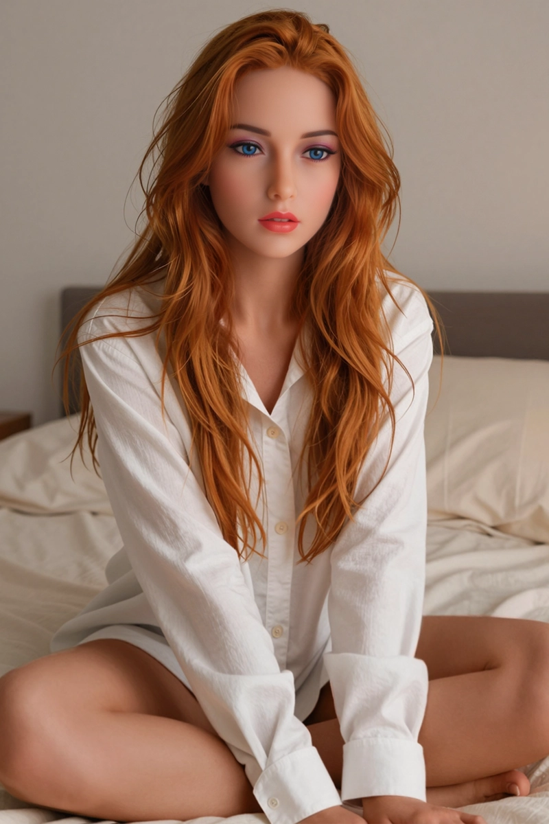 Jasmin: 145cm / 4'9" Realistic Auburn Hair Teen Sex Doll
