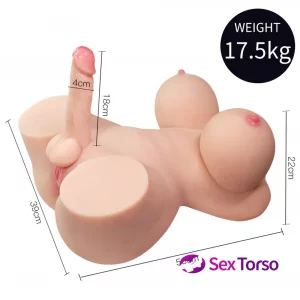 All Products Poy-38.6LB Shemale Sex Doll Torso With 7.1″ Dildo 2