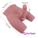 Male Torso Sexdoll Owen-5LB Silicone Sex Torso Dolls With 5.5″ Dildo 8