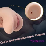 Pocket Pussy 2 in 1 Sex Toy Realistic Textured Pocket Vagina 12