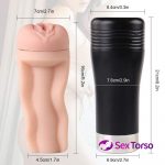 Male Masturbators 3D Realistic Textured Penis Vacuum Suction Masturbation Cup 8