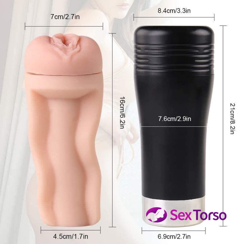 Male Masturbators 3D Realistic Textured Penis Vacuum Suction Masturbation Cup 3