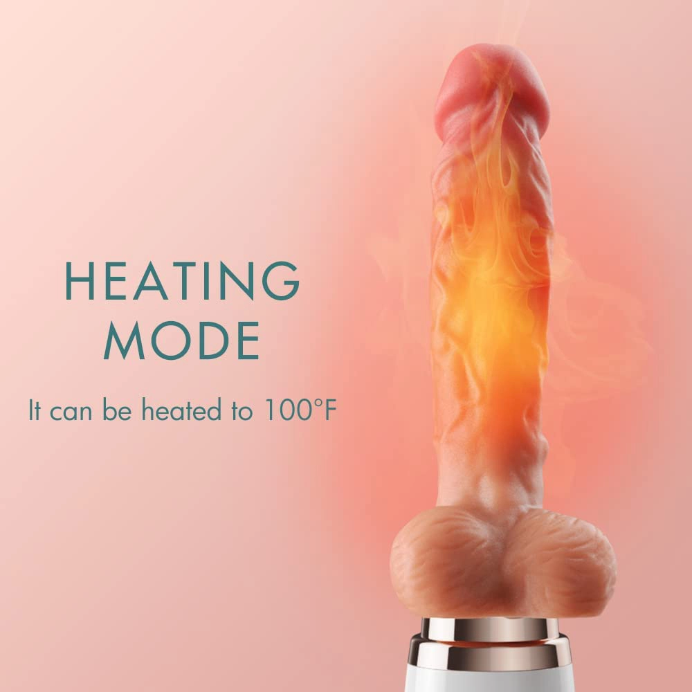 Sex Machine 10 Vibration & 3 Thrusting Heating Realistic Thrusting Dildo Sex Machine 22