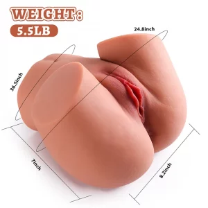 Big Booty Masturbator Tracey-5.5LB Lifelike Tan Small Ass Sex Toy 2